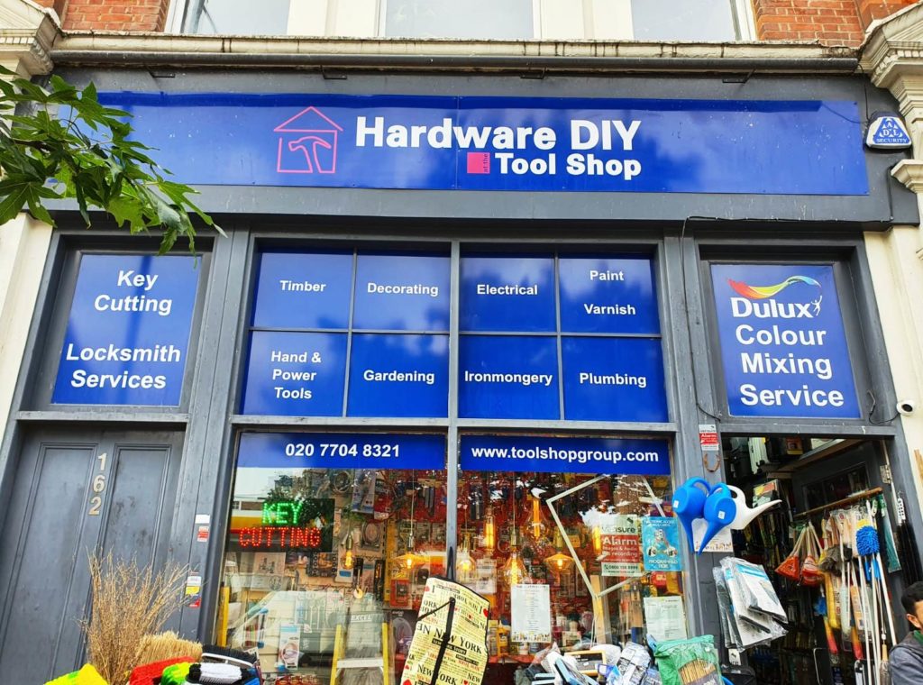 Hardware tools shop of Shakti Hardware Retail Store in North London